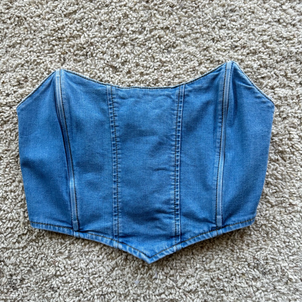 Light Denim Corset/Bustier